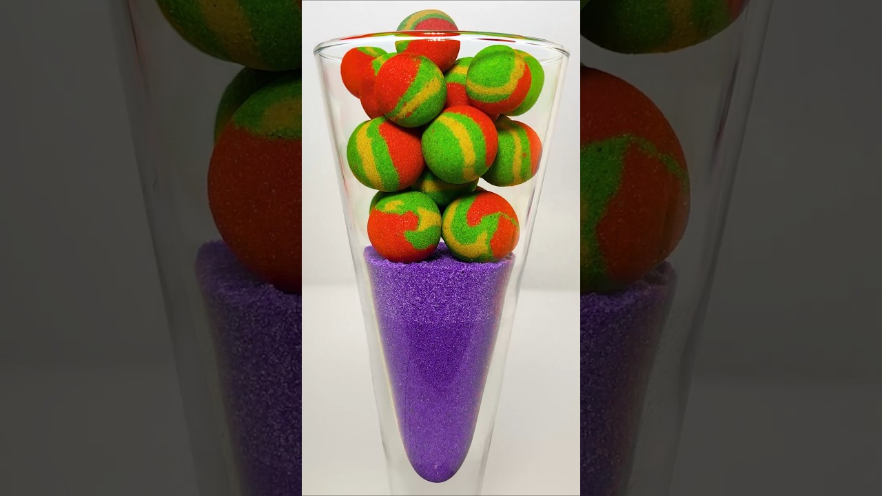 Very Satisfying and Relaxing, Kinetic Sand ASMR, Drop and squish