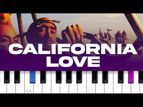 2Pac ft Dr Dre - California Love (piano tutorial)
