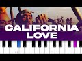 2Pac ft Dr Dre - California Love  (piano tutorial)