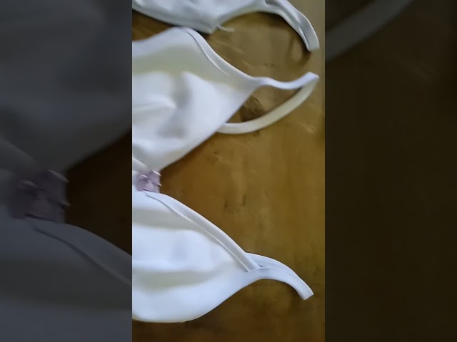 Vídeo relacionado con Domee Sujetadores de Algodón Top sin Aros Ropa Interior Niña Paquete de 4 Negra + Blanca + Gris + Rosa 6-8 Años (Talla del Fabricante S)