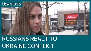 How has Putin presented the Ukraine invasion to Russians and how have they reacted? | ITV News