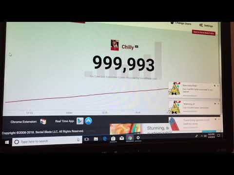 Jeffy’s Reaction To Chilly Reaching 1 million subscribers live sub count