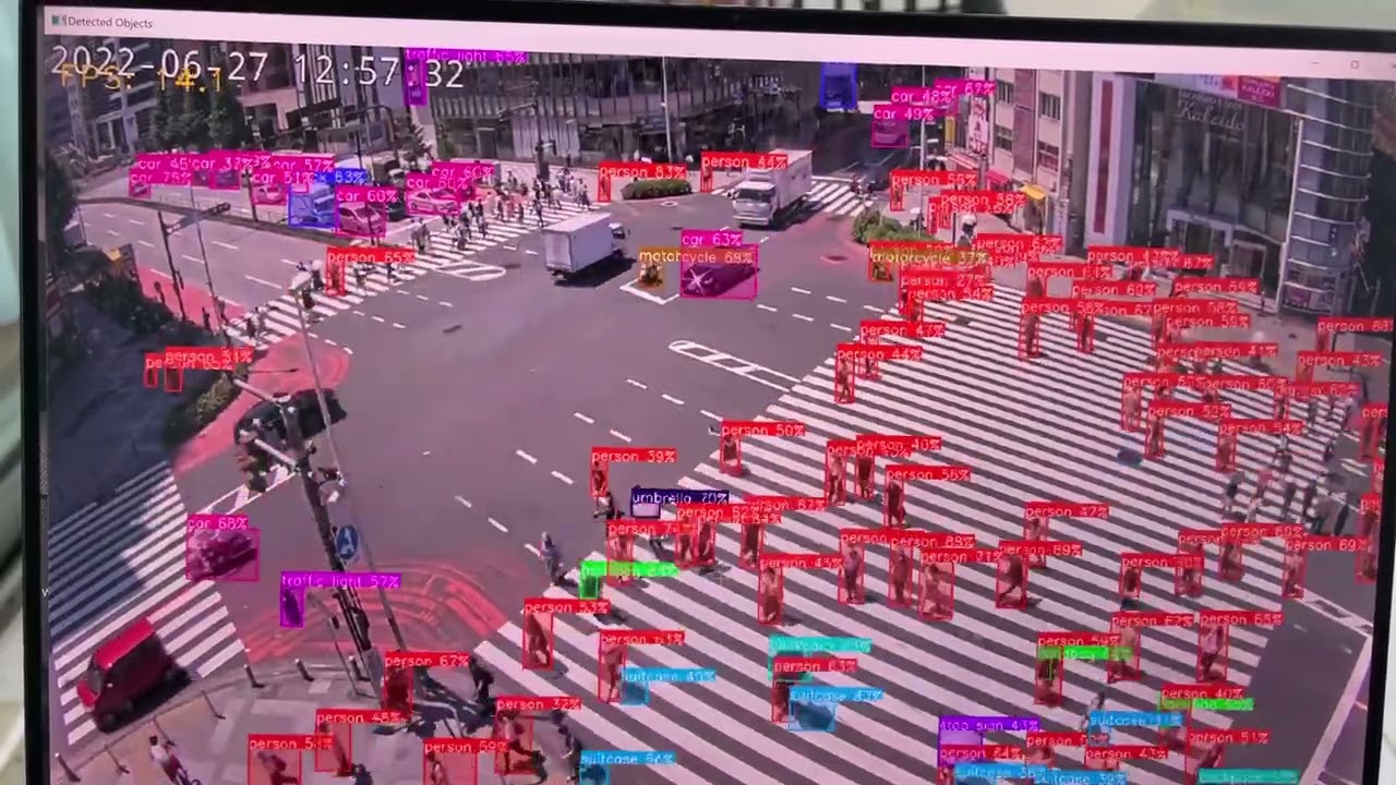 YOLOv6, onnx s model, demo on YouTube video, https://github.com/meituan/YOLOv6