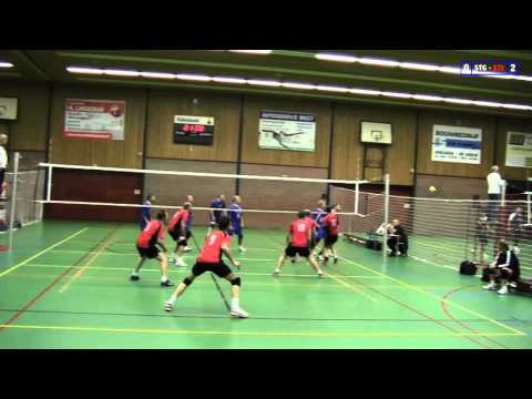 Volleybal Heren 2e kl. G: Steggerda H1 - Steevast H3 [25-09-2015]
