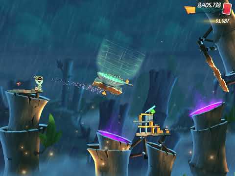 Angry birds 2: boss level 513 (Bamboo Forest/ Gravity Grove)