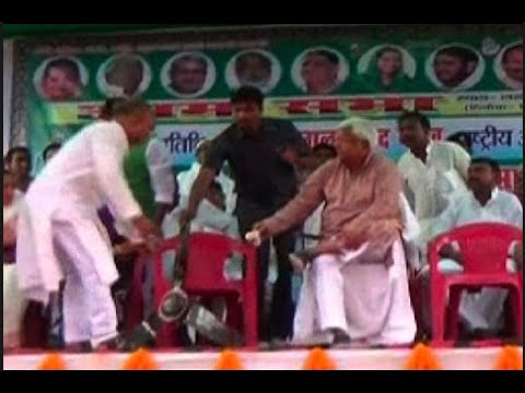 Ceiling Fan Falls On Lalu Prasad Yadav During Bihar Election Rally