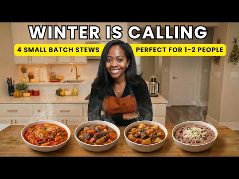 Winter Comfort Food: 4 Small Batch Stews You Need (For 1–2 People)