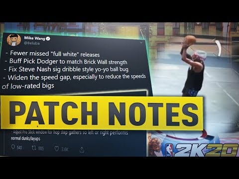 NBA 2K20 PATCH 5 - FULL WHITES FIXED! BADGE PROGRESSION FIX! PICK DODGER AND MORE! NEW PATCH