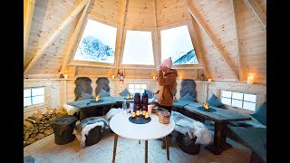 THE MOST INCREDIBLE SNOW HUT!- TROMSØ, NORWAY ❄️🏕️🇳🇴