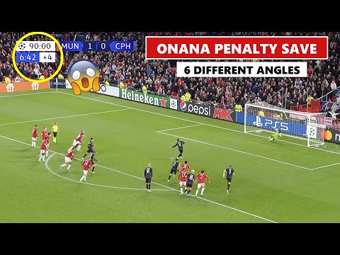 André Onana Penalty Save vs Copenhagen (90+7')😱 6 Angles!