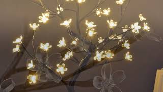 🌸 LIGHTSHARE Cherry Blossom Bonsai Tree – Warm White LED Night Light & Decor