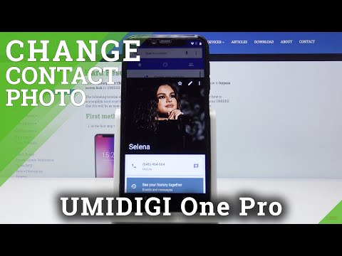 How to Personalize Contact in UMIDIGI One Pro - Add Photo to Contact
