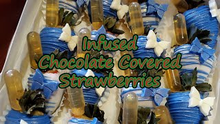 How To Make Infused Chocolate Covered Strawberries!
