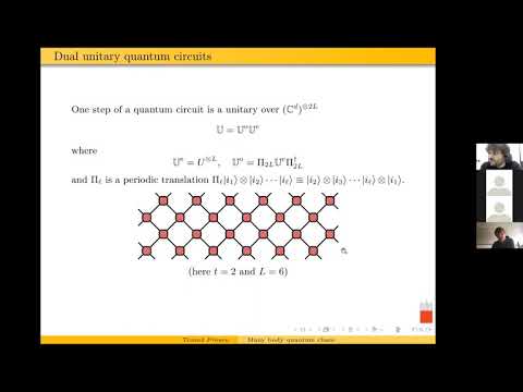 Tomaz Prosen: Exactly solved models of chaotic many-body dynamics