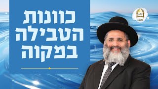 כוונות הטבילה במקוה | הרב ישראל אברג'ל שליט"א