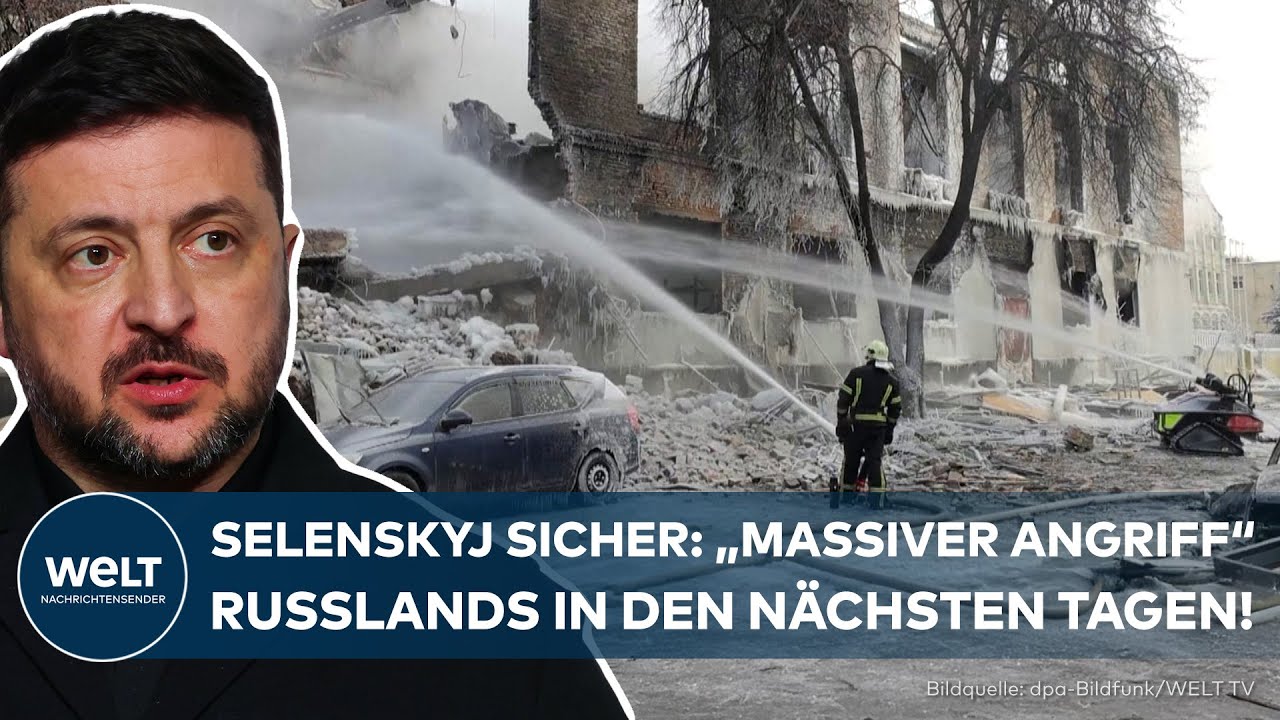 UKRAINE-KRIEG: Selenskyj warnt vor „massiven Angriff“ Russlands in den nächsten Tagen!