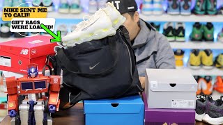 Sneaker Haul! NIKE Sent Me To Cali!! Gift Bags Were Loaded!