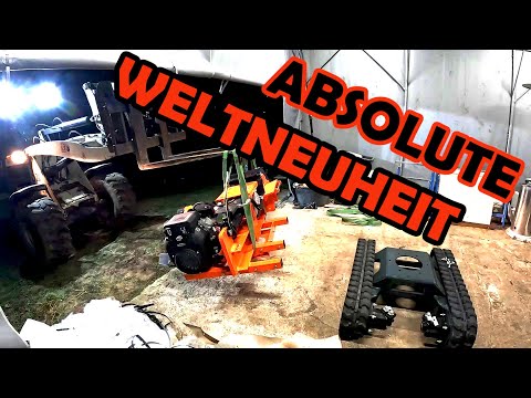 A world first - Rima LS37Pro log splitter with crawler tracks - Assembly begins