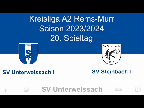 20. Spieltag Kreisliga A2 - SV Unterweissach vs SV Steinbach