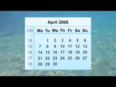April 2008 Calendar