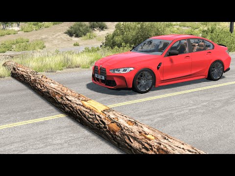 Cars vs Fallen Tree #6 – BeamNG.Drive