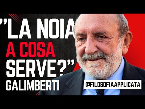 LA NOIA A COSA SERVE ? - Prof. Umberto Galimberti #filosofia #filosofo #crescitapersonale  #crescita
