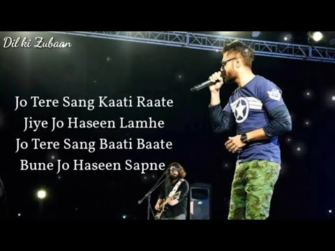 Jo Tere sang kati raaten//Mustafa Zahid//Lyrics//lettest song