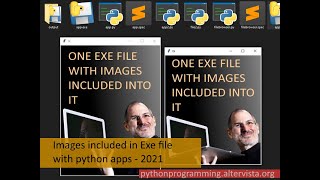 Python in one Exe file with Images INCLUDED