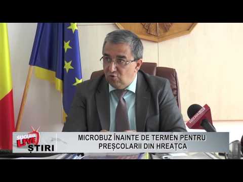 Microbuz inainte de termen pentru prescolarii din Hreatca