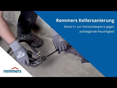 🔧 Remmers Kellersanierung – Kiesol C+ zur Horizontalsperre gegen aufsteigende Feuchtigkeit