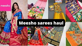 Meesho sarees haul // New arrival sareers // Fabulous store