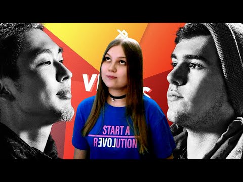 Reaction of the girl: BATACO vs CODFISH Grand Beatbox SHOWCASE Battle 2018 SEMI FINAL. React