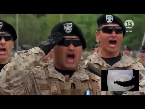 Brigada de Operaciones Especiales Lautaro Entonando Los viejos Estandartes - Parada Militar 2017