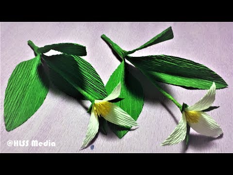 Hlss media|How to make beautiful trillium paper flower|diy easy origami trillium paper flower making