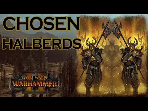 CORE UNIT: Chosen Halberds - Chaos vs High Elves // Total War: WARHAMMER II Multiplayer Battle