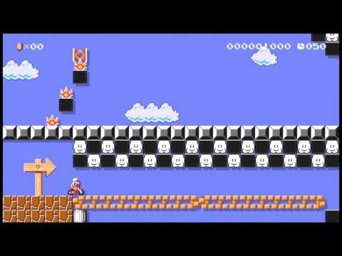Super Mario Maker : excitebike [NES Remix stage]