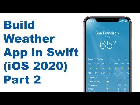 Build Weather App Part 2 in Swift and Xcode 11 Tutorial iOS 2020