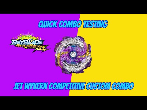 Quick Custom Combo Test JET WYVERN vs Competitive Combo - Beyblade Burst Superking / Sparking Surge