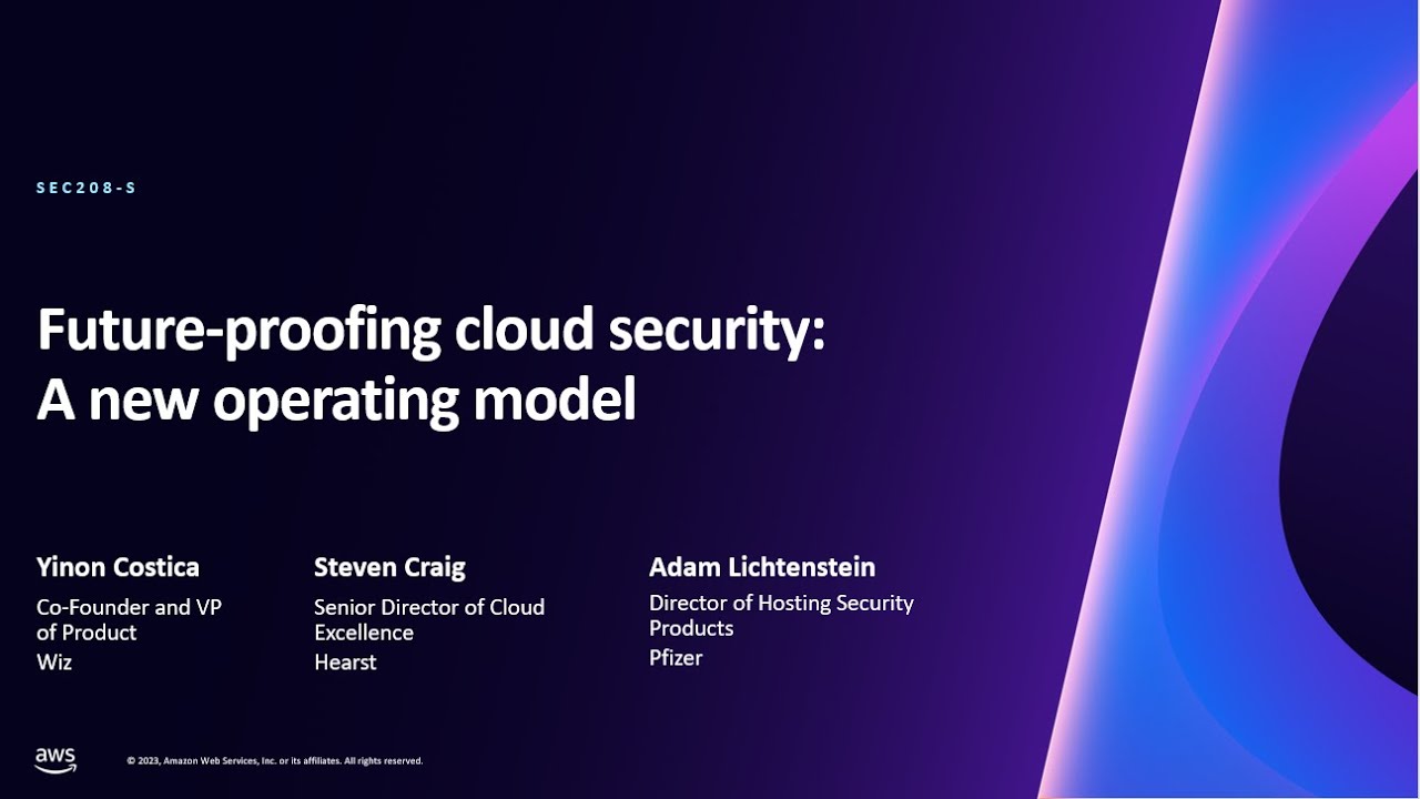 AWS re:Invent 2023 - Future-proofing cloud security: A new operating model (SEC208)