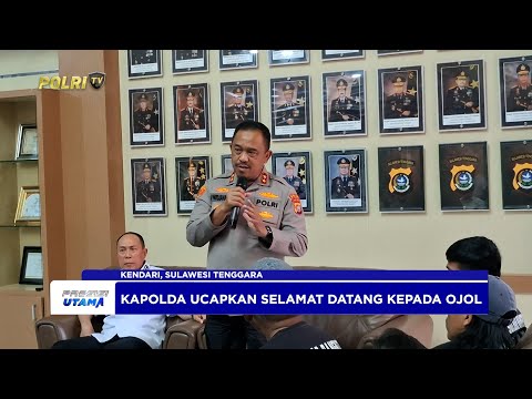 ASOSIASI OJEK ONLINE BERSILATURAHMI KE POLDA SULAWESI TENGGARA