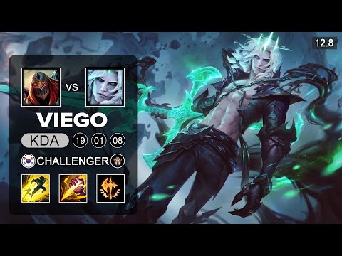 Viego vs Zed Jungle - KR Challenger - Patch 12.8 Season 12