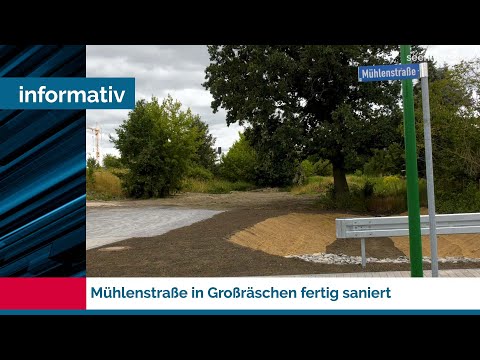 Größtes Straßenbauprojekt in Großräschen jetzt abgeschlossen