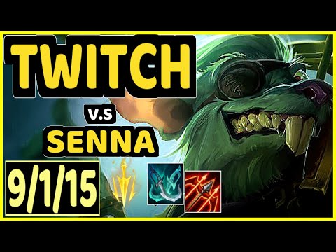 INNAXE (TWITCH) vs SENNA - 9/1/15 KDA BOTTOM ADC GAMEPLAY - EUW Ranked GRANDMASTER
