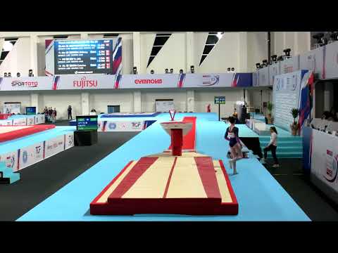 TQEMALADZE Tinatini (GEO) - 2023 Artistic Junior Worlds - Qualifications Vault 1