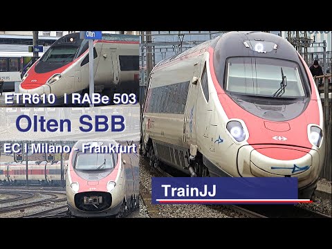 SBB RABe 503 - ETR610 | EC 358 / 451 / 52 - Milano - Frankfurt Hbf | Olten SBB Schweiz - Switzerland