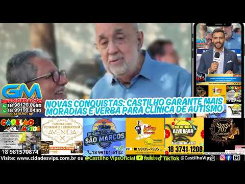 Castilho Garante Mais Moradias e Verba para Clínica de Autismo