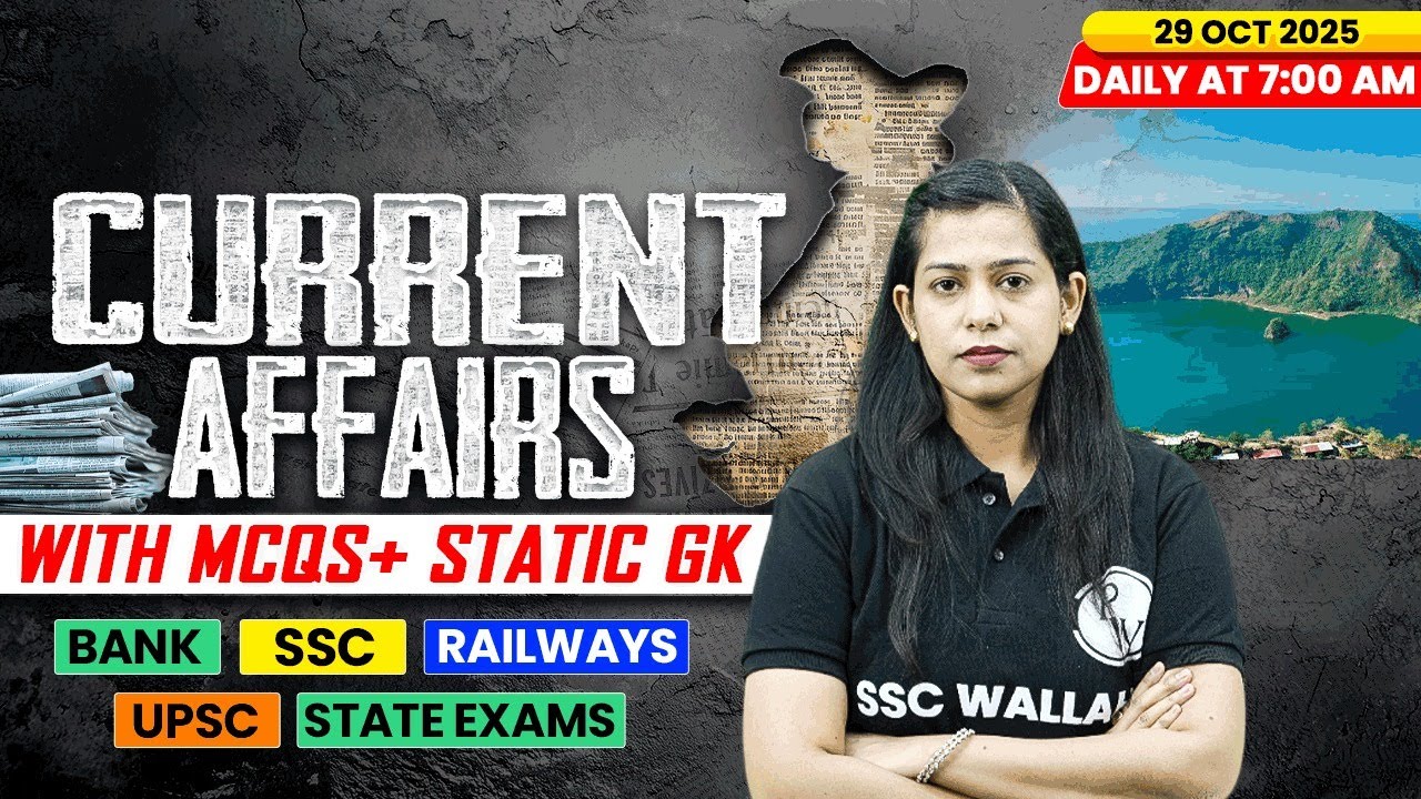 Current Affairs Today | 29 October Current Affairs 2025 | Daily Current Affairs | By Krati Mam