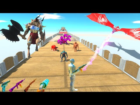 FPS AVATAR vs FANTASY vs CARNIVORE DINOSAURS SAVE my GIRL DEADLY PARKOUR - ARBS