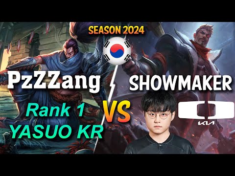 PzZZang vs DK ShowMaker - BEST YASUO KR vs ShowMaker JAYCE Mid - Patch 14.11 KR Ranked GRANDMASTER