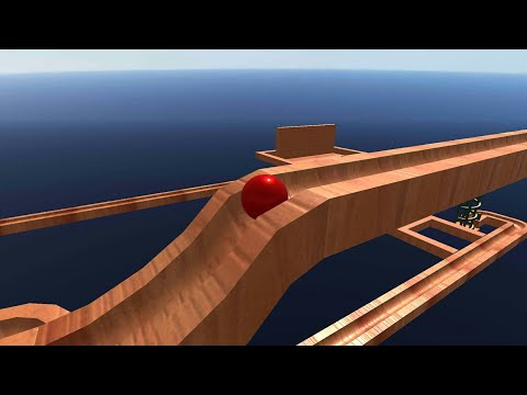 Amazing single marble: Run to over bridges and tunnels